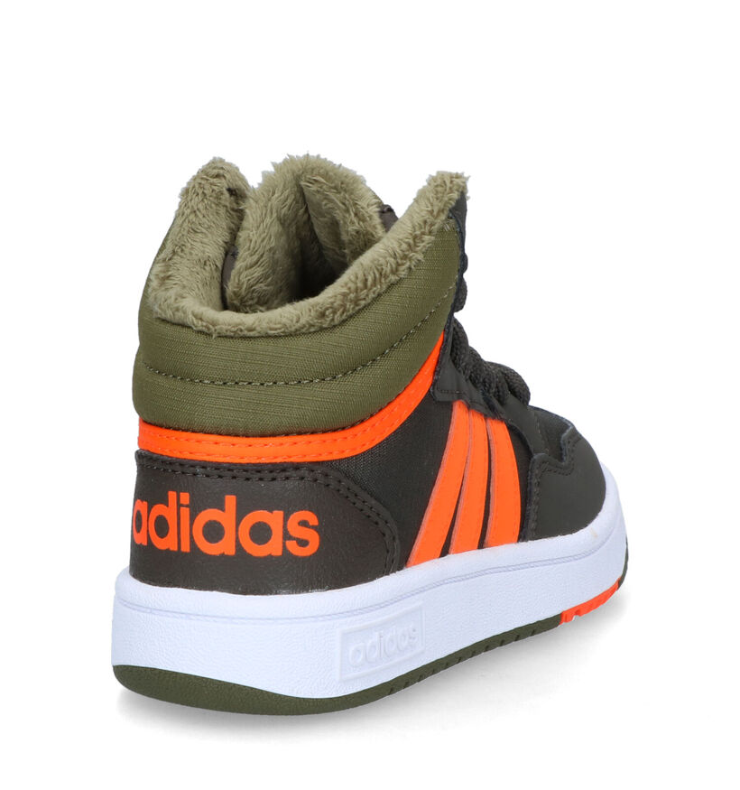 adidas Hoops Mid 3.0 Kaki Sneakers voor jongens (314981)