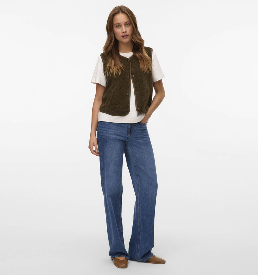 Vero Moda Gilly SL Donkergroene Gilet voor dames (364536)