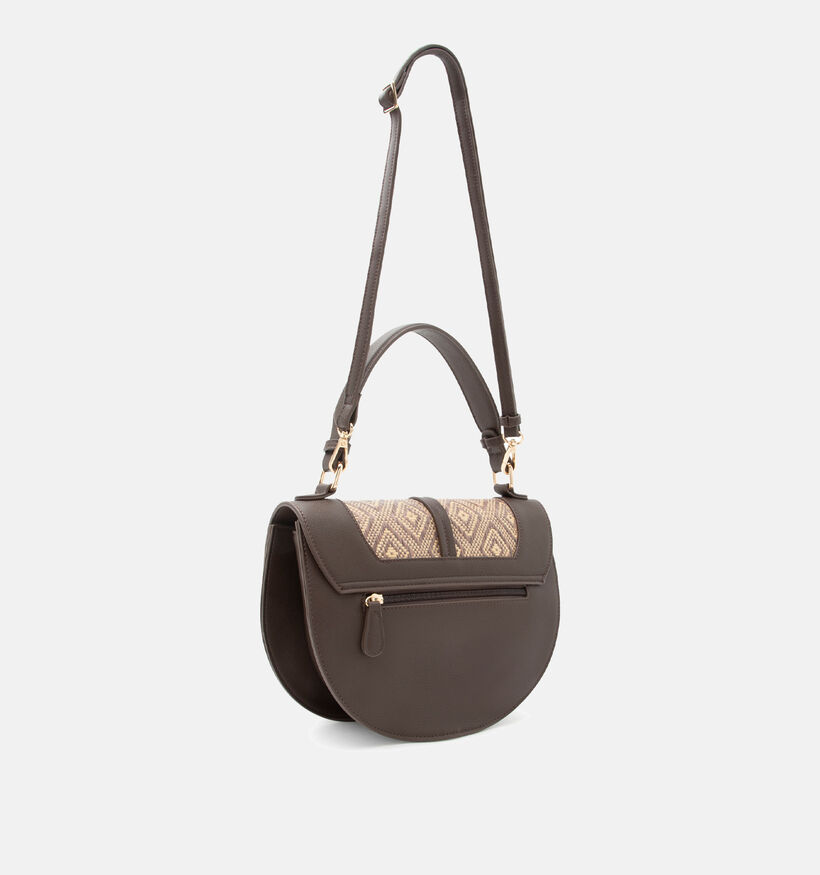 L.Credi Radmila Donkerbruine Crossbodytas voor dames (370909)