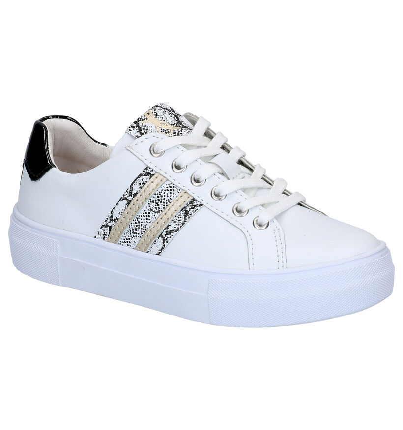 Milo & Mila Baskets basses en Blanc en cuir (266645)