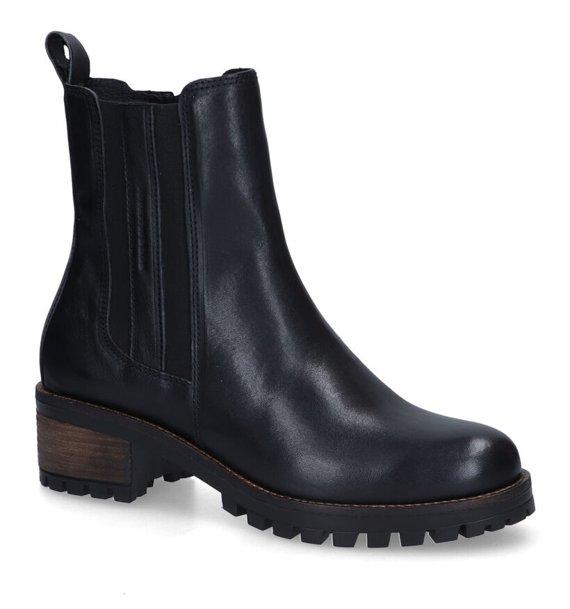 River Woods Gina Zwarte Boots in leer (316109)