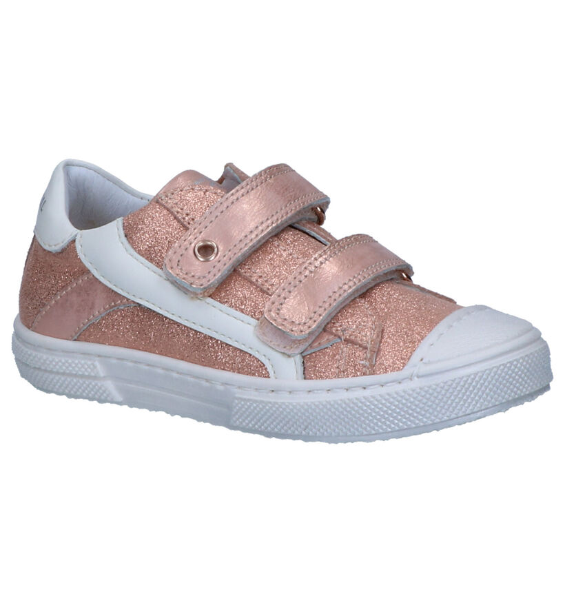 STONES and BONES Chaussures basses en Rose en cuir (269546)