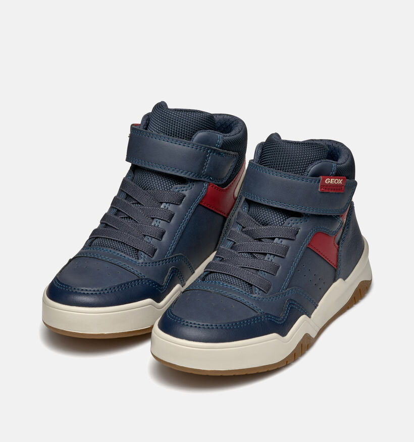 Geox Perth Chaussures hautes en Bleu foncé pour garçons (361925) - pour semelles orthopédiques