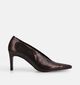 Zinda Escarpins en Brun fonc&eacute; pour femmes (380882)