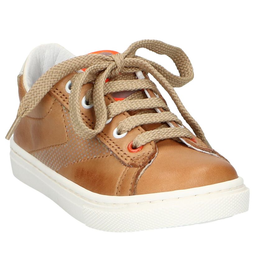 Cognac Rits/Veterschoenen FR by Romagnoli in leer (239945)