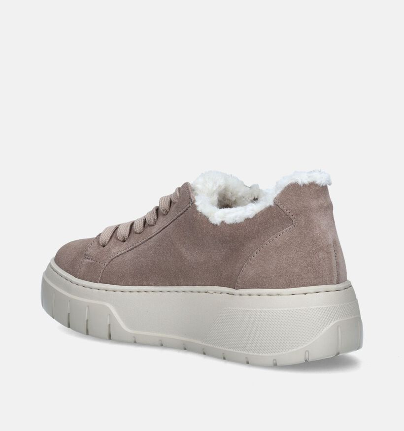 Gabor Best Fitting Beige Veterschoenen voor dames (347043) - geschikt voor steunzolen