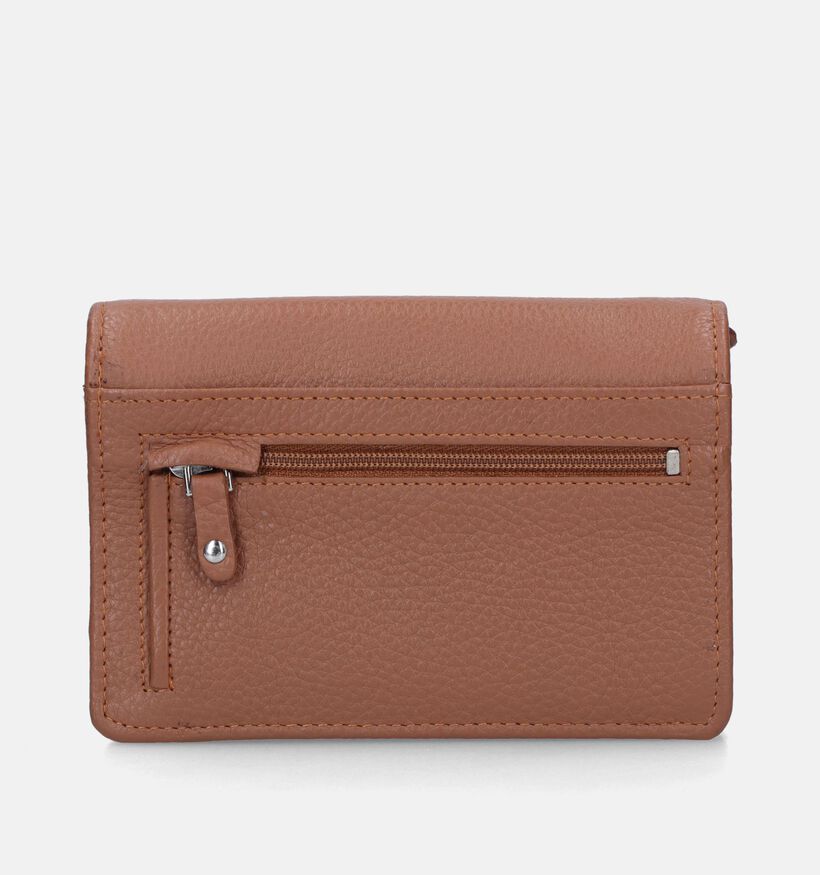 Crinkles Bruine Overslagportemonnee voor dames (340492)