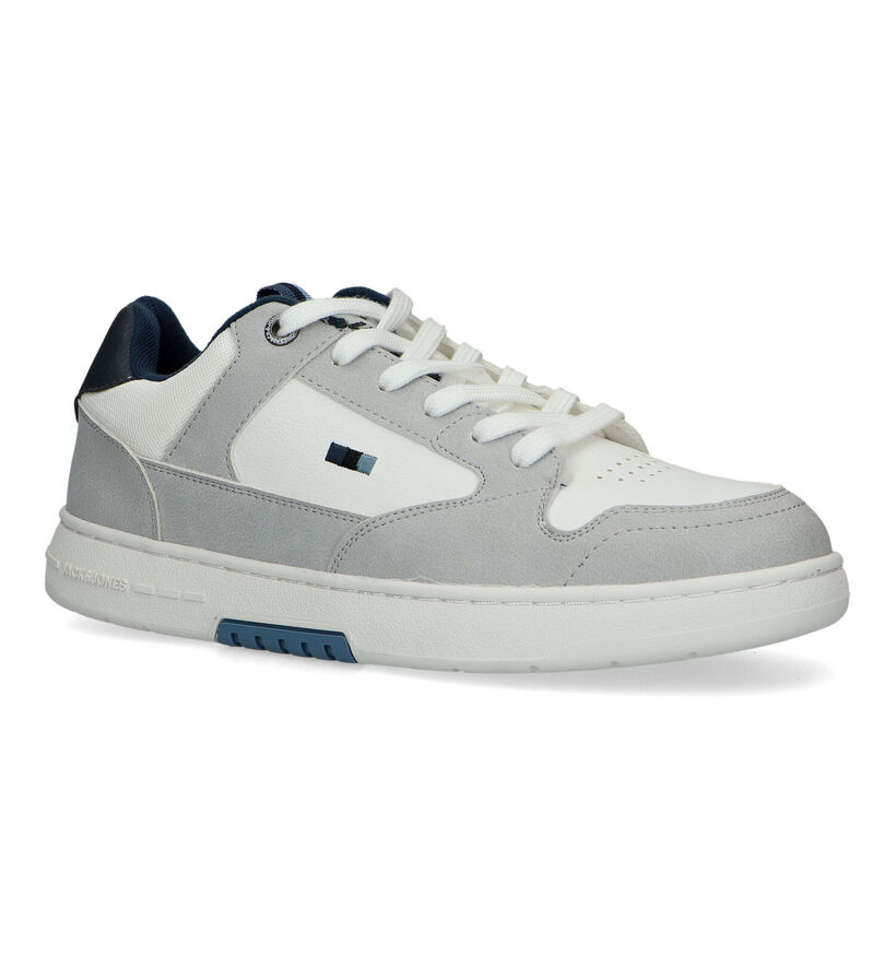 Jack & Jones Heath Pu Baskets en Blanc pour hommes (321028) - pour semelles orthopédiques