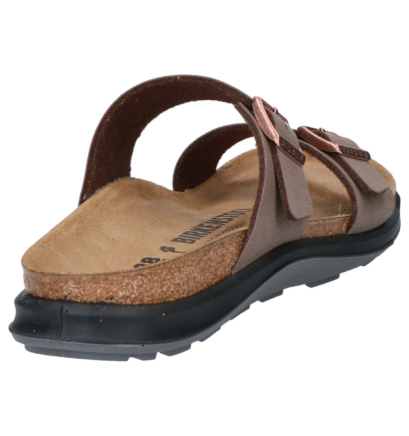 Birkenstock Nu-pieds en Brun clair en nubuck (255865)