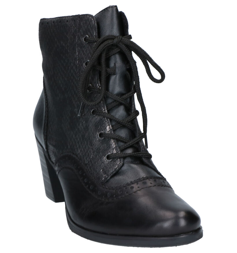 Rieker Bottines à lacets en Noir en cuir (282711)