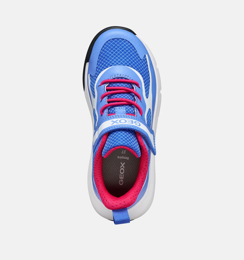 Geox Baskets basses en Bleu fonc&eacute; pour filles (368445) - pour semelles orthop&eacute;diques