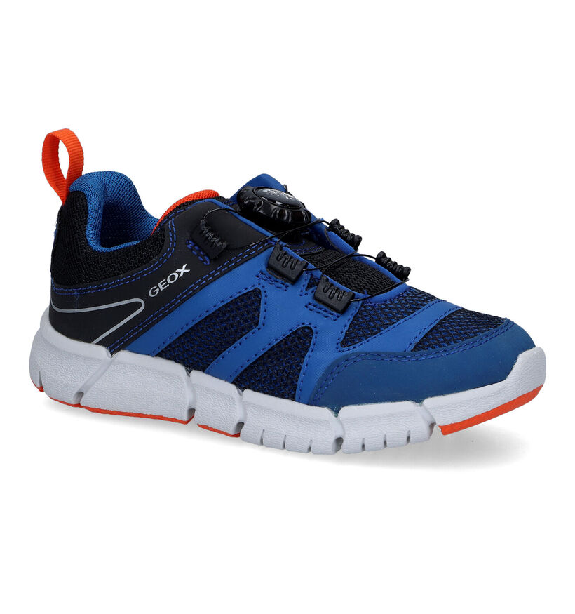 Geox Flexyper Baskets en Bleu pour garçons (311054) - pour semelles orthopédiques