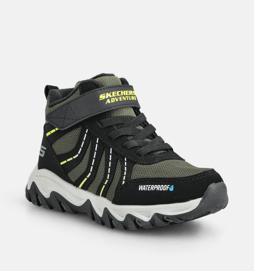 Skechers Rugged Ranger Zwarte/Groene Sneakers voor jongens (376853)