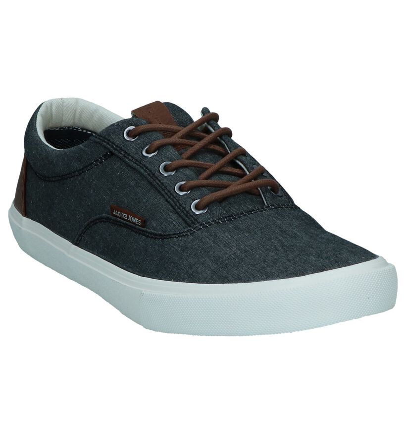 Jack & Jones Vision Classic Chambray Blauwe Veterschoenen in stof (286411)