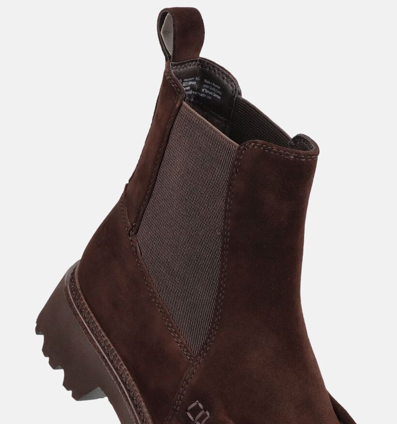 Tamaris Bottines Chelsea en Brun fonc&eacute; pour femmes (380800)