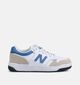 New Balance 480 Witte/Blauwe Sneakers voor jongens, meisjes (366233) - geschikt voor steunzolen