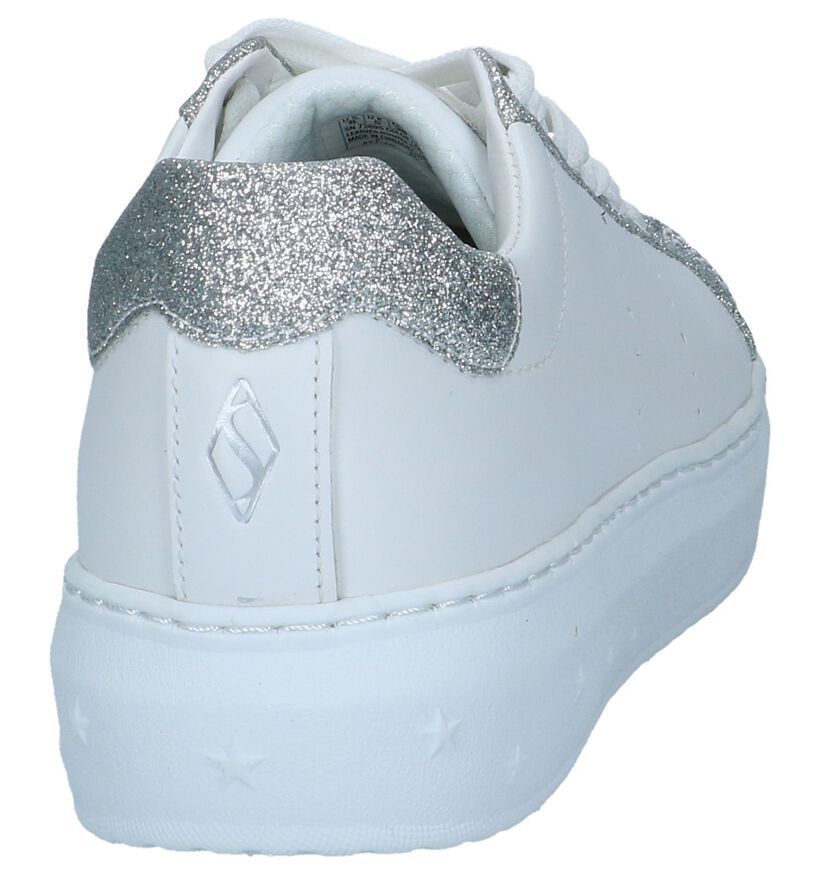 Witte Sneakers Skechers High Street Glitter in kunstleer (240489)