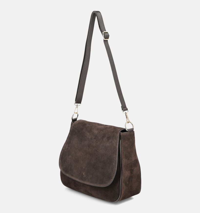 Charm London Donkerbruine Schoudertas voor dames (380970)