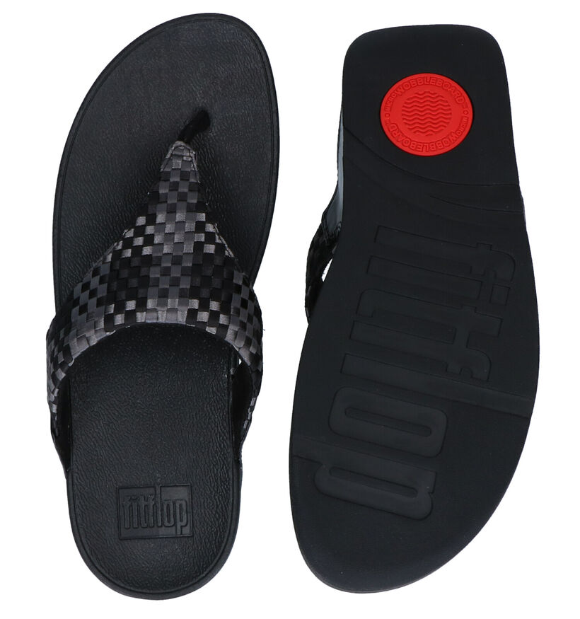 FitFlop Lulu Silky Roze Teenslippers in stof (286536)