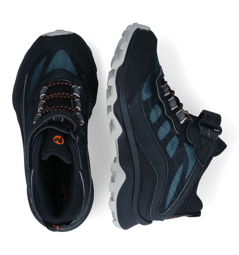 Merrell Moab Speed Mid Baskets en Bleu en synthétique (302564)