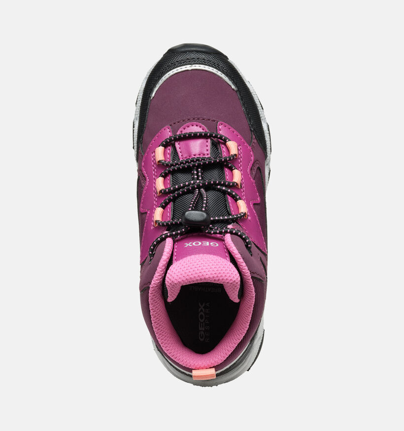 Geox Magnetar Chaussures hautes en Bordeaux pour filles (360372) - pour semelles orthopédiques