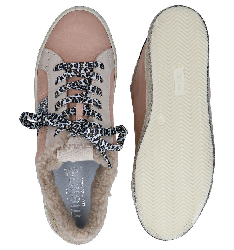 Méliné roze Sneakers in daim (297812)
