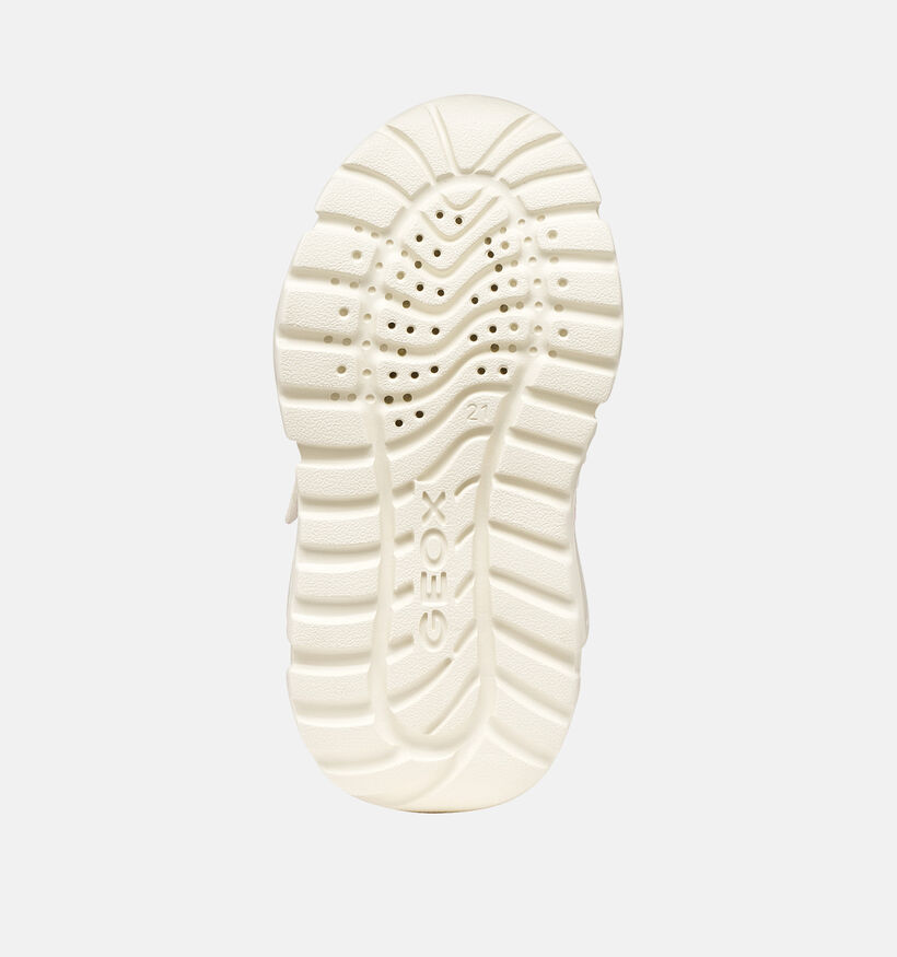 Geox Baskets pour b&eacute;b&eacute; en Blanc/Pastel pour filles (368435) - pour semelles orthop&eacute;diques