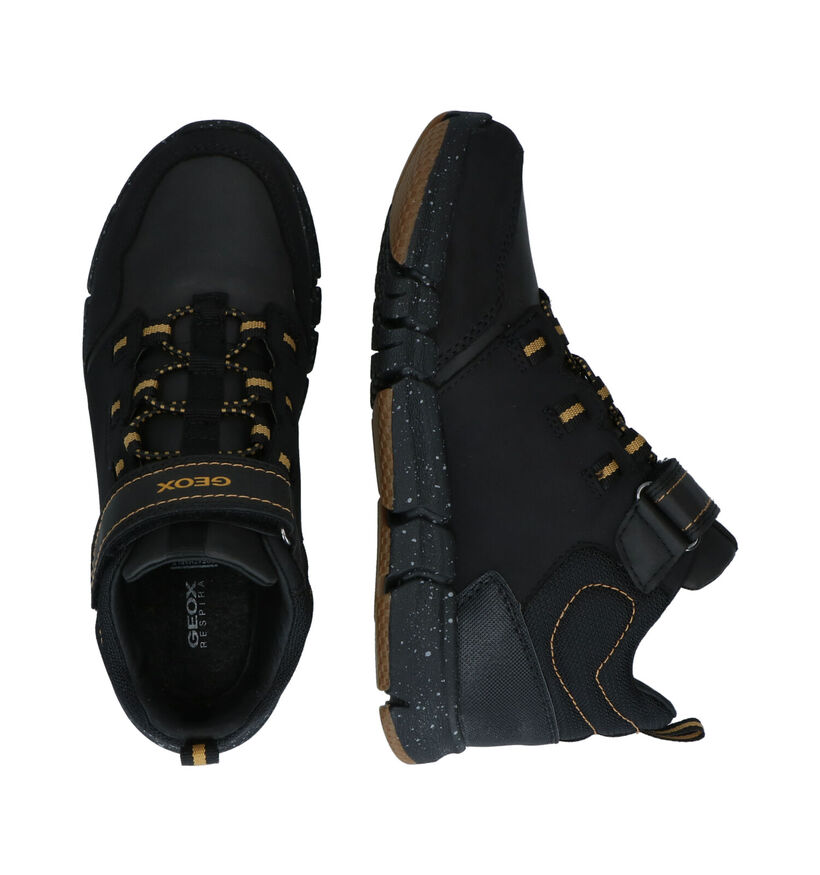 Geox Amphibiox Zwarte Hoge Schoenen in kunstleer (295108)