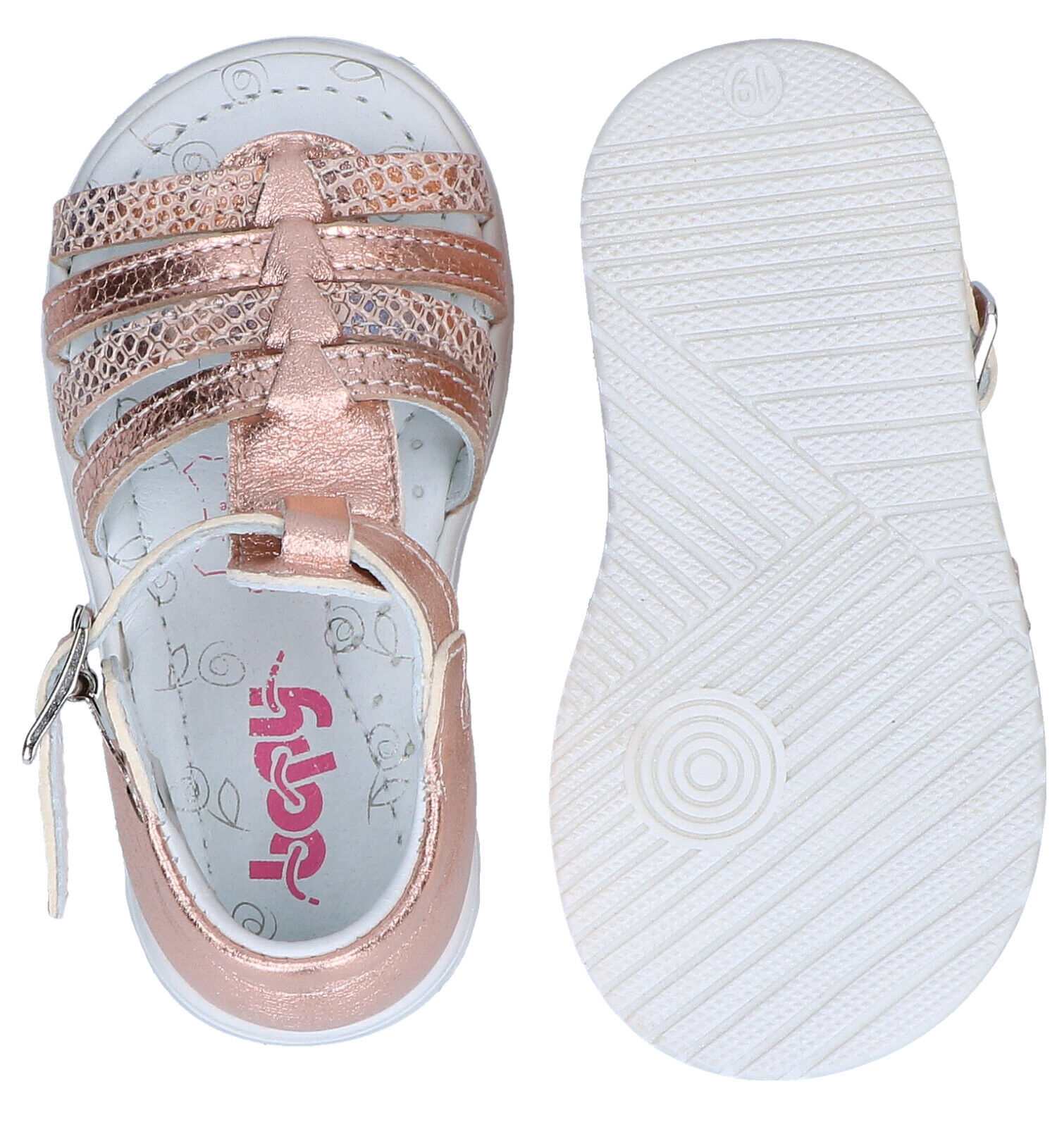 Bopy Reabou Sandales en Rose Filles Chaussons bebe en ligne sur TORFS.BE