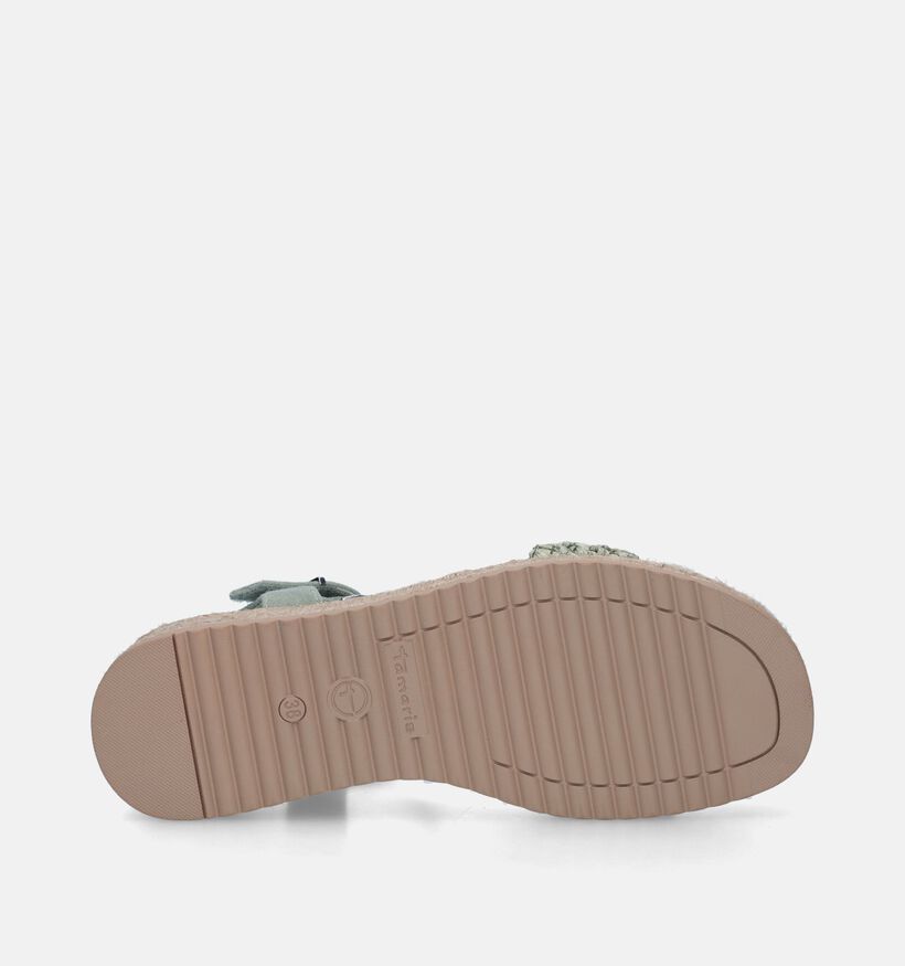 Tamaris Sandales avec talon compensé en Vert Kaki pour femmes (341325)