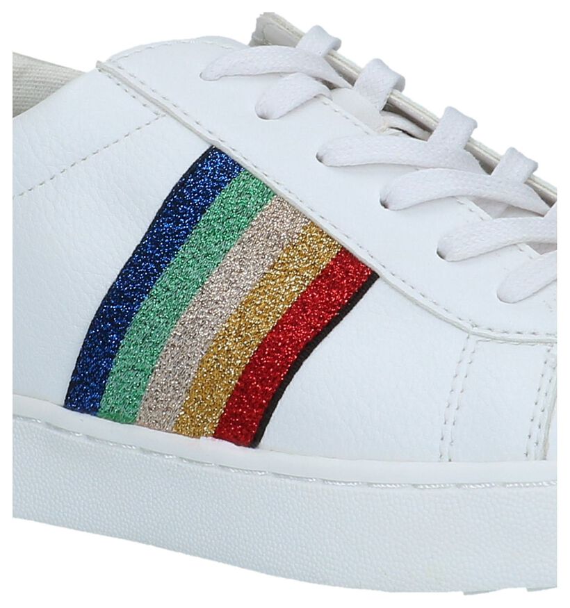 Witte Geklede Sneakers Youh! in kunstleer (239193)