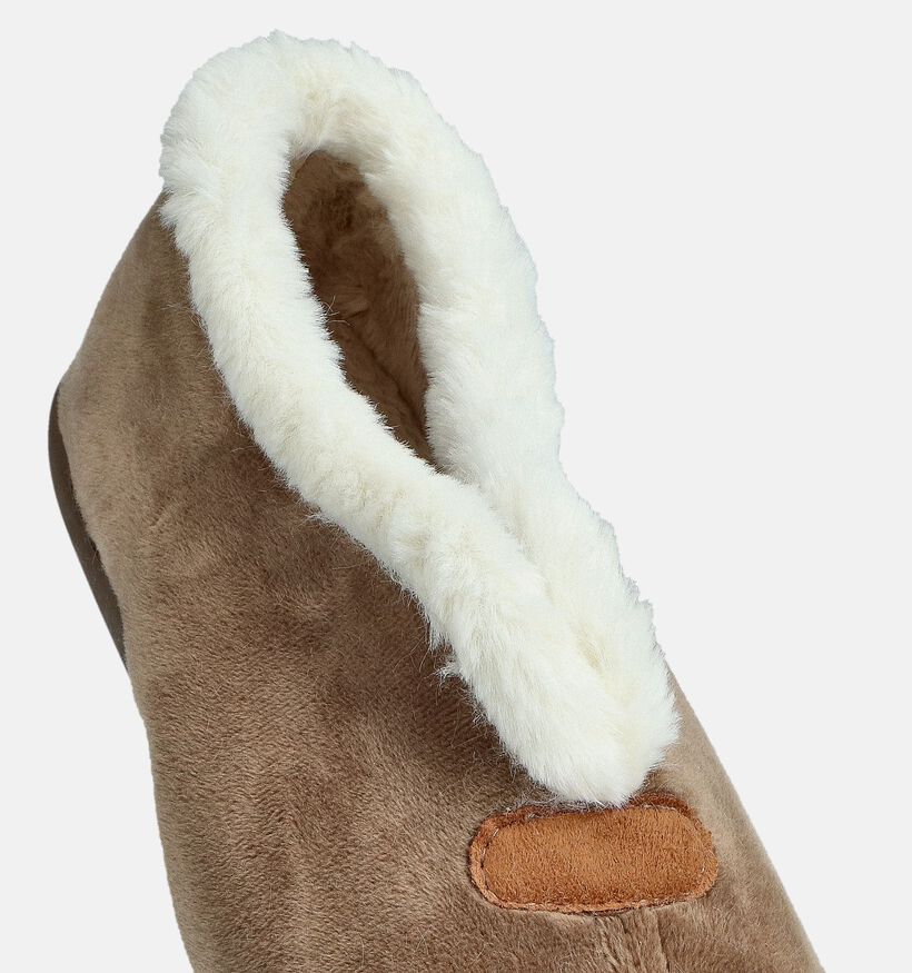 Comfort Plus Gren Bruine Pantoffels voor dames (375960)