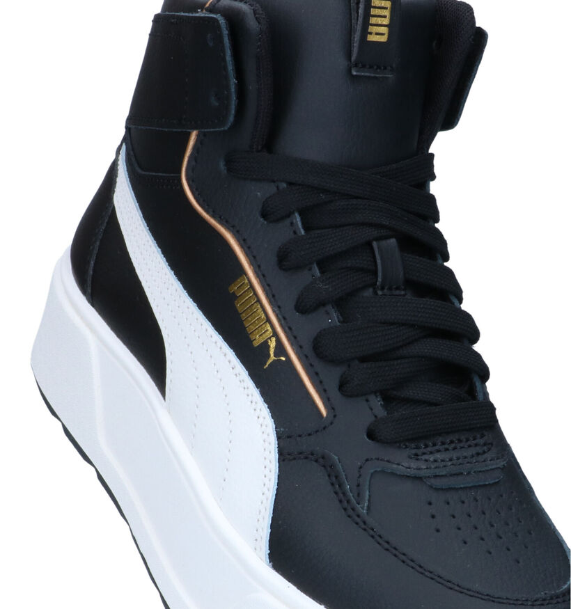 Puma Karmen Rebelle Mid Zwarte Sneakers voor dames (318652) - geschikt voor steunzolen