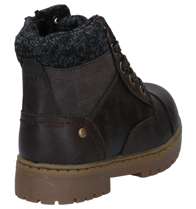 Sprox Bottines en Brun foncé en simili cuir (291373)