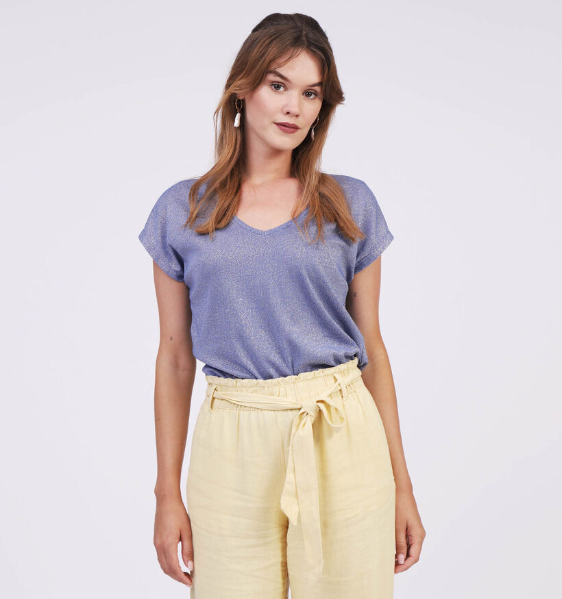 Vero Moda Tibi T-shirt en Bleu (312048)