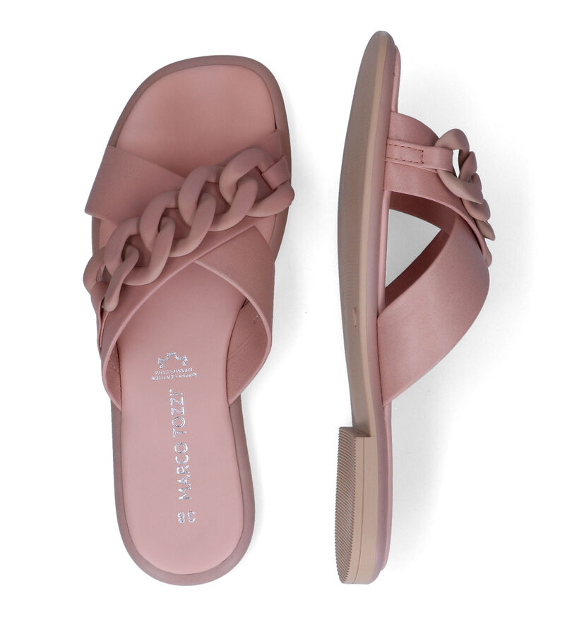 Marco Tozzi Nu-pieds plates en Rose pour femmes (307620)