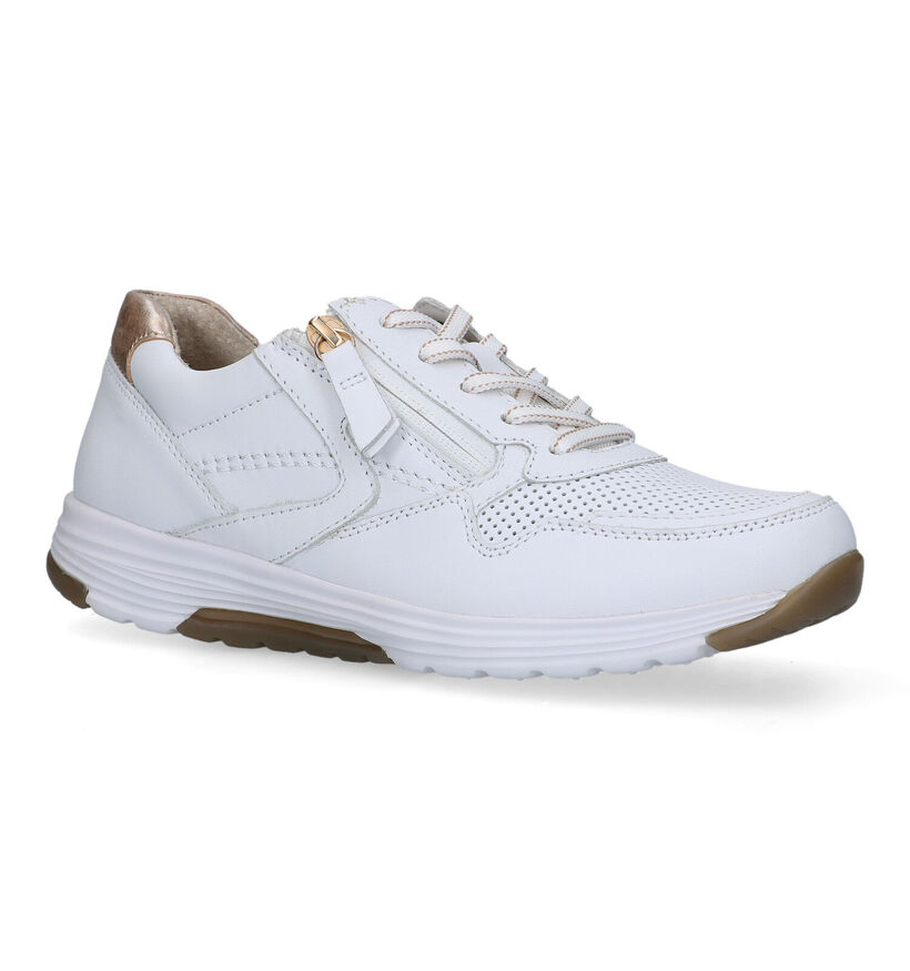Gabor Rollingsoft Witte Sneakers voor dames (319982) - geschikt voor steunzolen