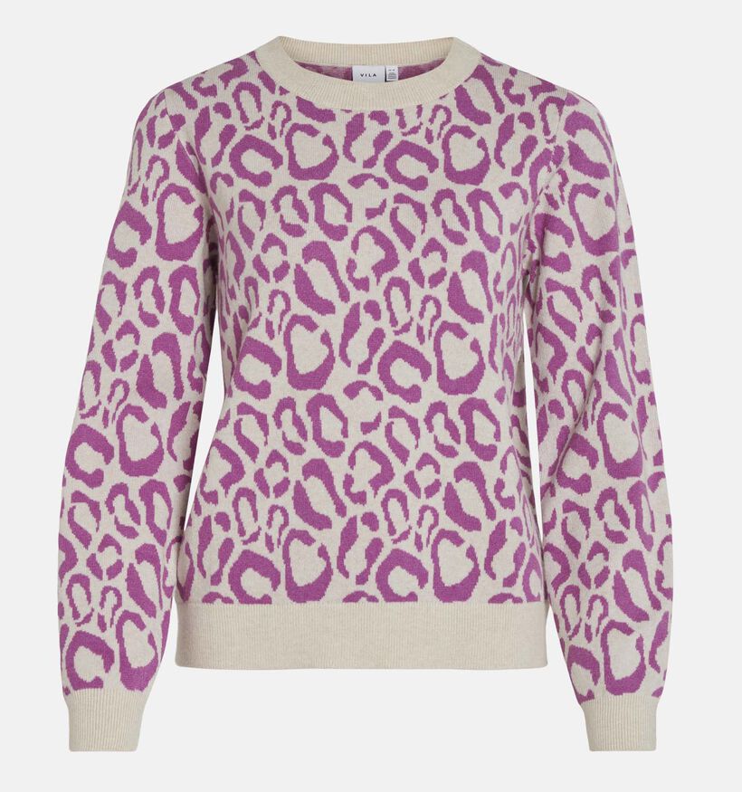 Vila Viril Pull en Mauve pour femmes (337668)