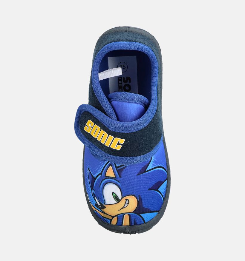 Sonic The Hedgehog Pantoufles en Bleu pour gar&ccedil;ons (381163)