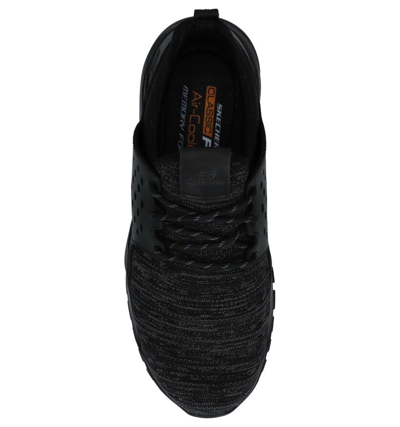 Skechers Baskets slip-on en Noir en textile (224300)