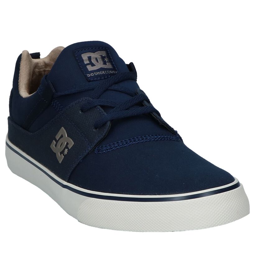 Slip-on Sneakers Donkerblauw DC Shoes Heathrow V TX in stof (210580)