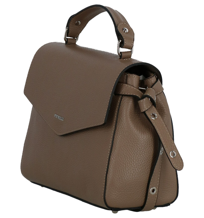 Piumelli Bruxelles Taupe Handtas in leer (270247)