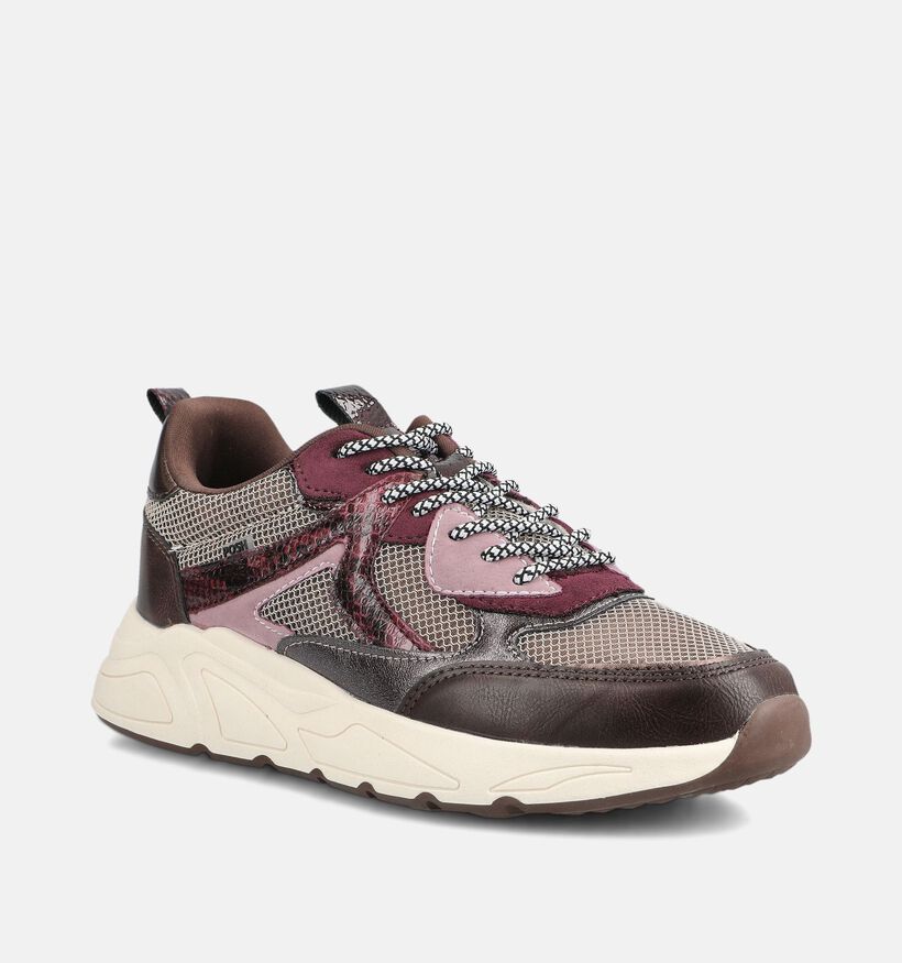 Posh by Poelman Bordeaux Sneakers voor dames (378665) - geschikt voor steunzolen