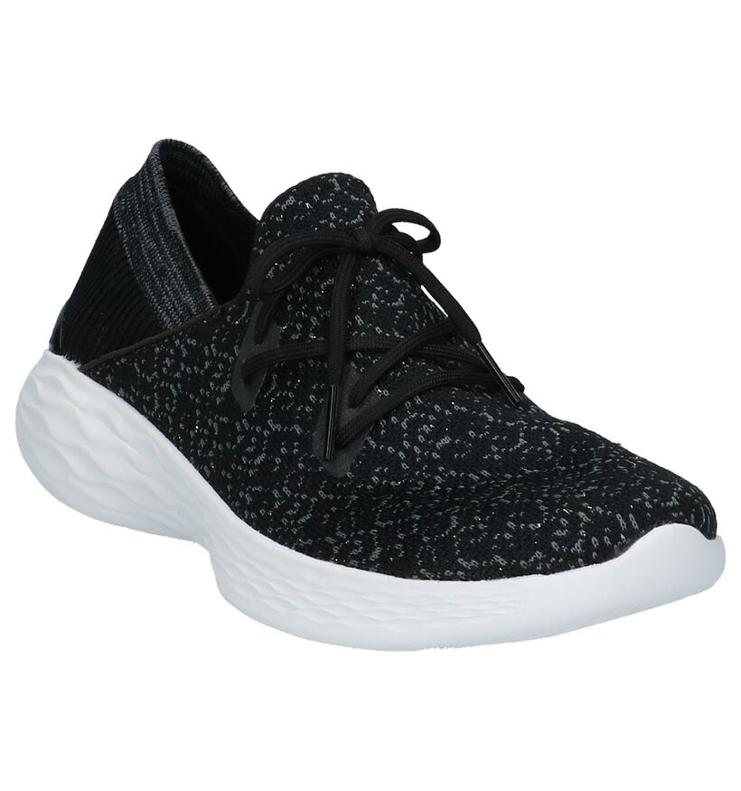 Skechers You Chaussures slip-on en Noir en textile (221073)