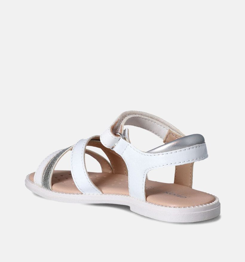 Geox Karly Sandales en Blanc pour filles (356423)