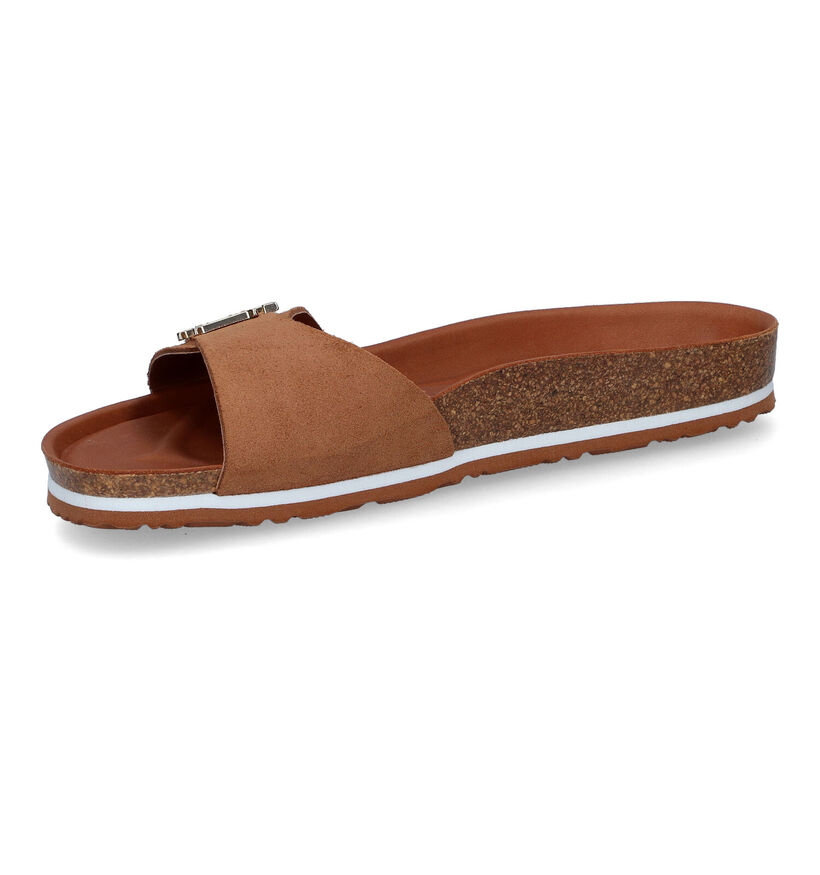 Tommy Hilfiger Molded Footbed Flat Ecru Slippers in daim (303996)