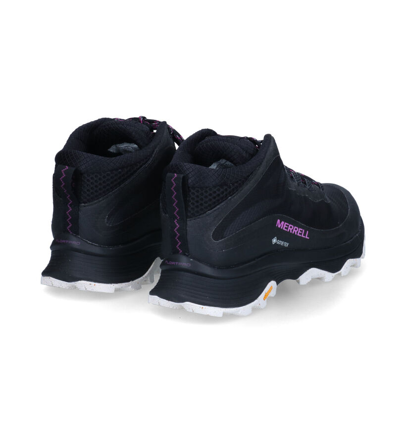 Merrell Moab Speed Mid Chaussures de randonnée en Noir pour femmes (310224) - pour semelles orthopédiques