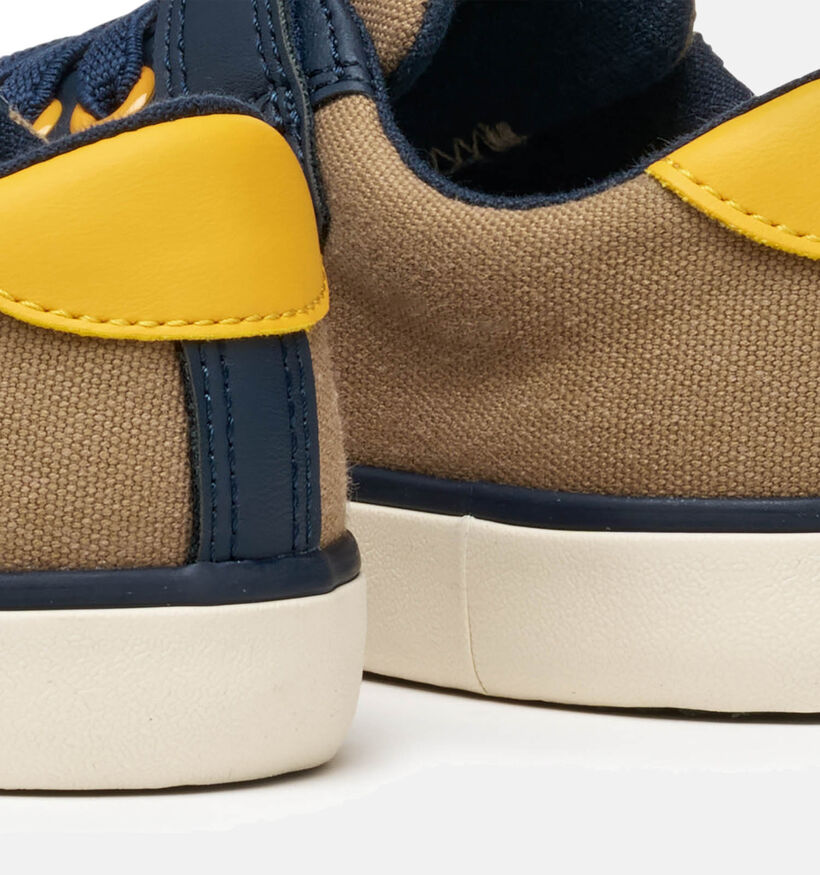 Geox Gisli Chaussures à scratch en Taupe pour garçons (351659) - pour semelles orthopédiques