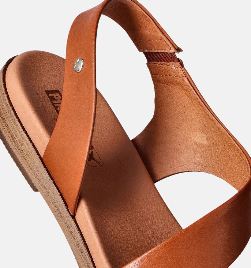 Pikolinos Formentera Sandales plates en Cognac pour femmes (354672)