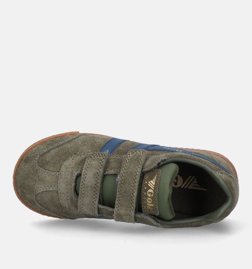 Gola Harrier Strap Baskets en Bleu pour filles, garçons (335822)